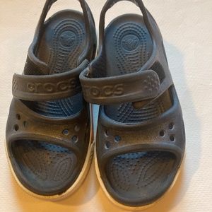 Croc sandals toddler size 10 navy